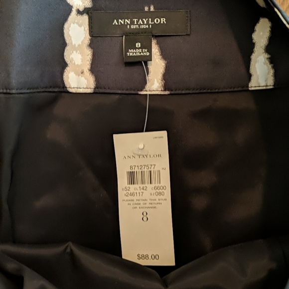 NWT Ann Taylor Black and White skirt size 8 - Picture 3 of 4